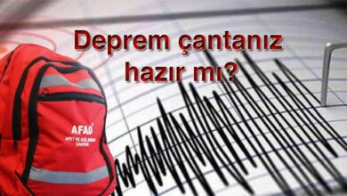 Deprem çantasında bulunması gerekenler nelerdir?